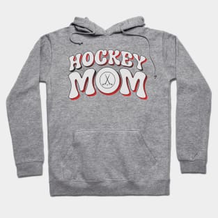 Hockey Mom Halftone Retro Hoodie